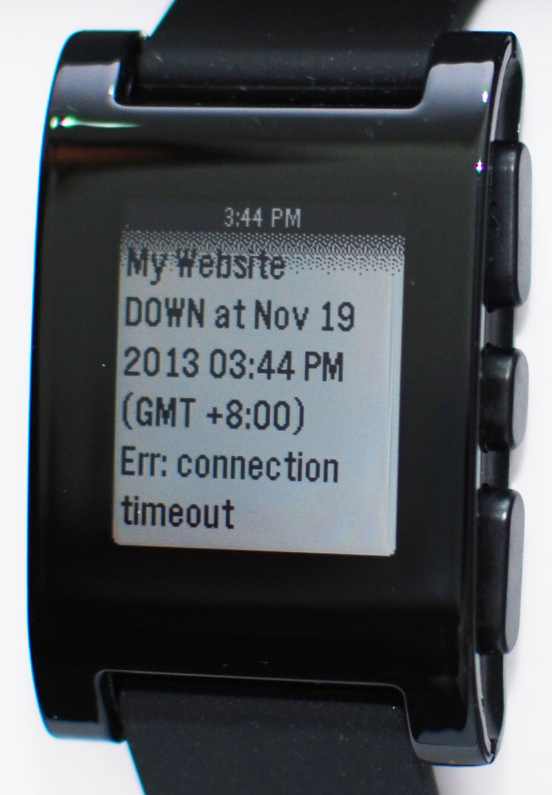 notificare Pushover pe ceas inteligent Pebble